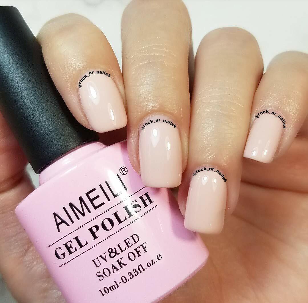 nude pink nail polish 