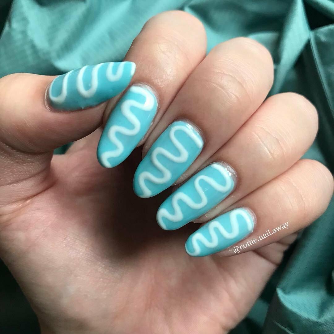 blue nail polish meaning