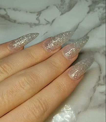 Beat Silver Glitter Gel Polish for Blingy Sparkly Clear Rock Star